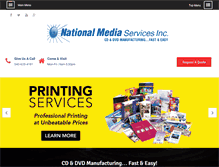 Tablet Screenshot of nationalmediaservices.com